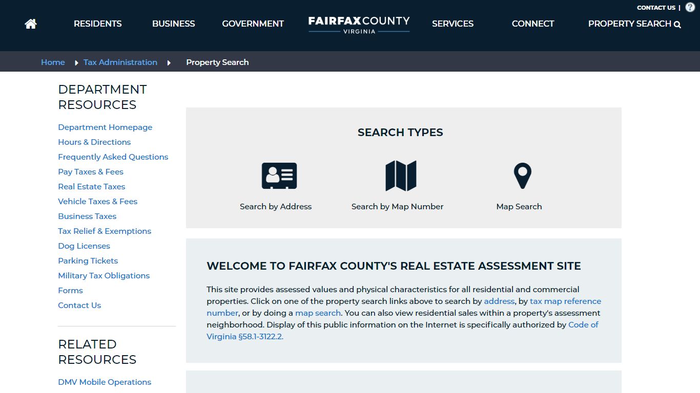 Fairfax County - Home Page